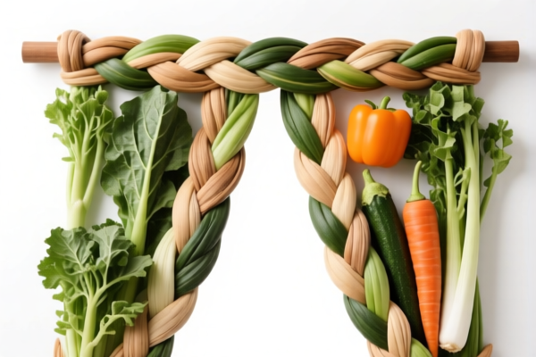 Other vegetable materials plaiting curtain