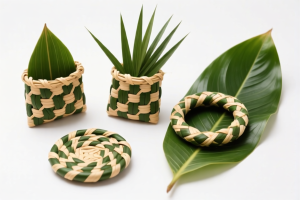 Palm leaf plaiting products