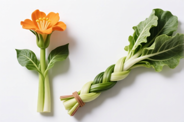 Vegetable flower stem plaiting products