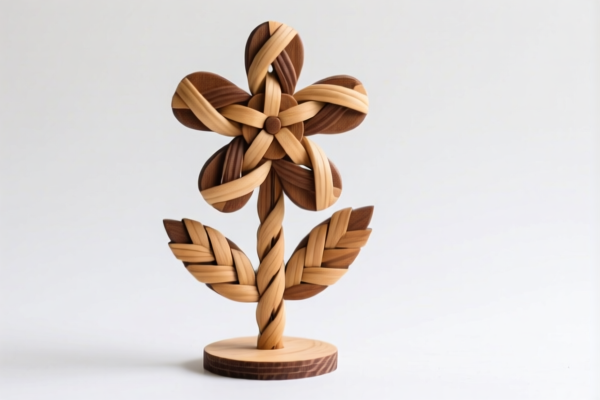 Wood Plaiting Flower Stands