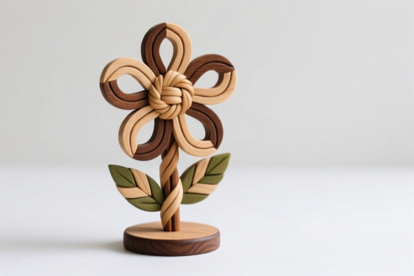 Wood Plaiting Flower Stands