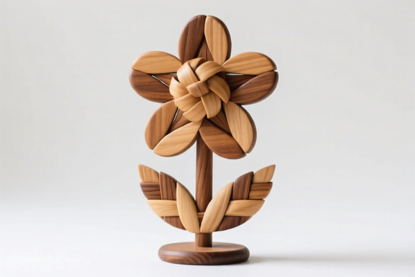 Wood Plaiting Flower Stands