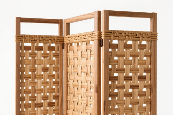 Wood Plaiting Room Divider