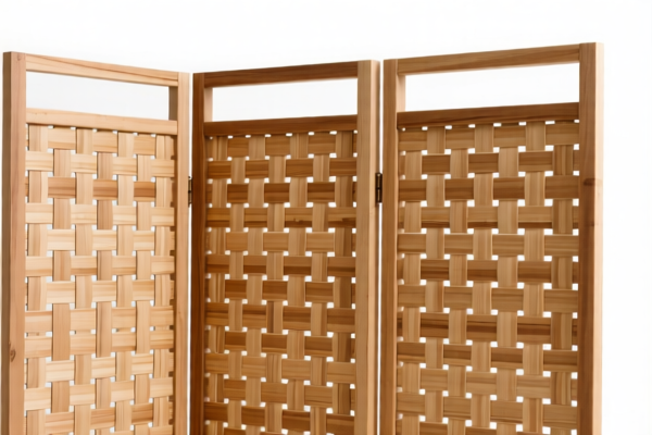 Wood Plaiting Room Divider