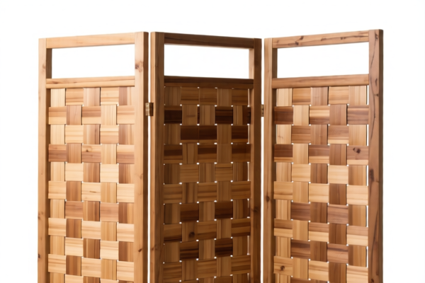 Wood Plaiting Room Divider