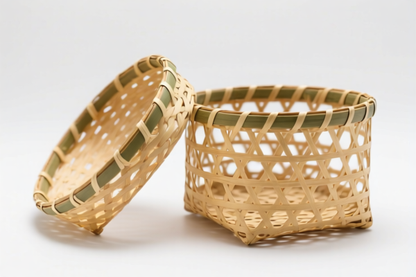 Handwoven Bamboo Fishing Baskets