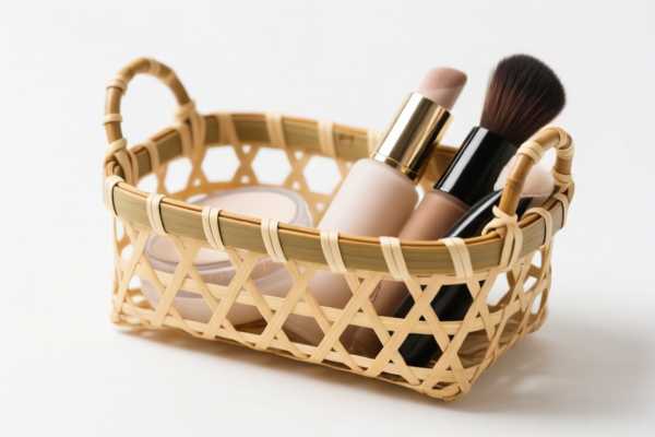 Bamboo Cosmetic Basket