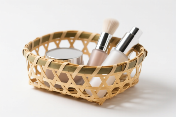Bamboo Cosmetic Basket