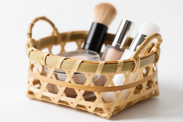 Bamboo Cosmetic Basket