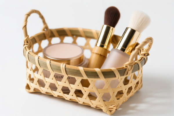 Bamboo Cosmetic Basket