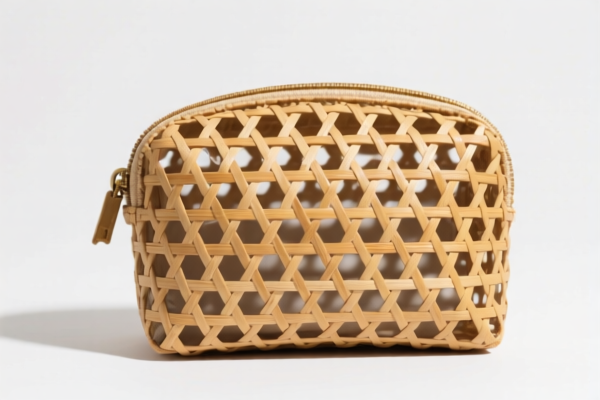 Bamboo Woven Cosmetic Bag