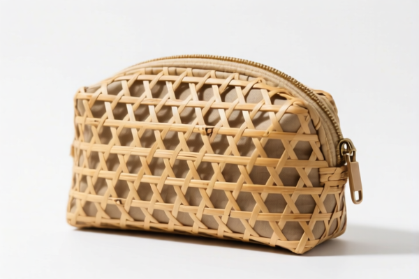 Bamboo Woven Cosmetic Bag
