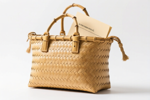 Bamboo Woven Document Bag