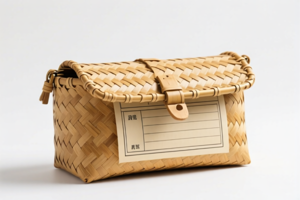 Bamboo Woven Document Bag