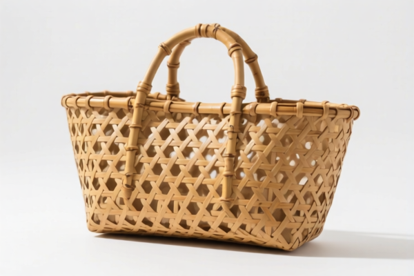 Bamboo Woven Flat Bag