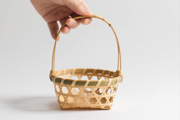Bamboo Handheld Basket