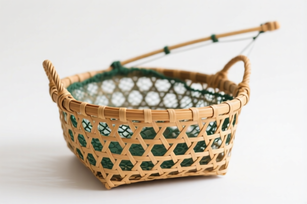 Handmade Rattan Fishing Basket