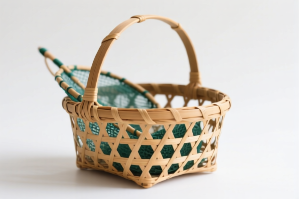 Handmade Rattan Fishing Basket