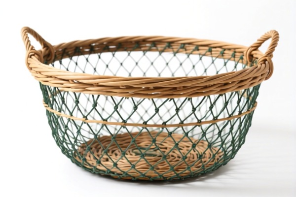 Large Rattan Fishing Basket