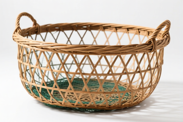 Large Rattan Fishing Basket