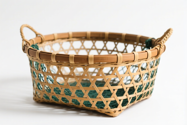 Rustic Style Rattan Fishing Basket
