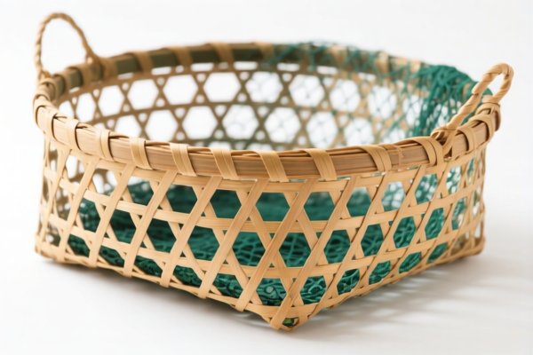 Rustic Style Rattan Fishing Basket