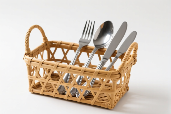 Rattan Cutlery Basket
