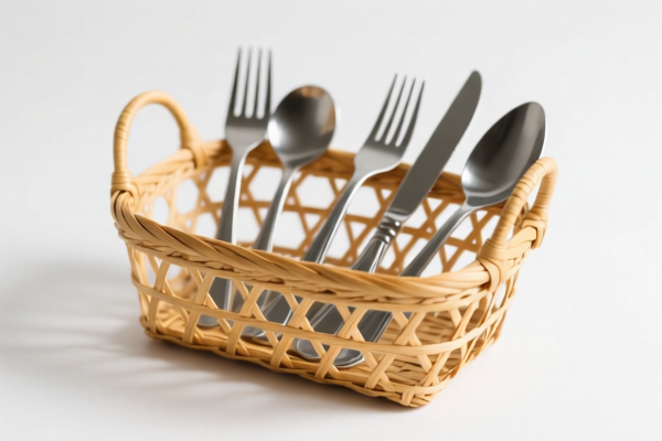 Rattan Cutlery Basket