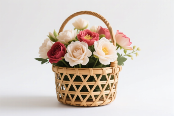 Rattan Flower Basket