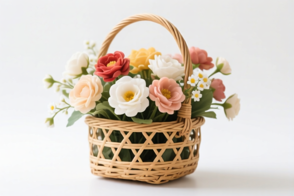 Rattan Flower Basket