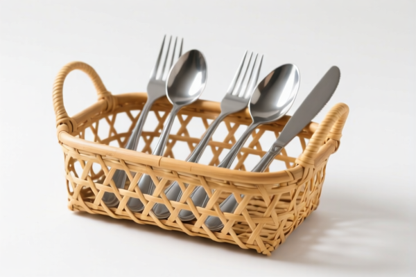 Rattan Cutlery Basket