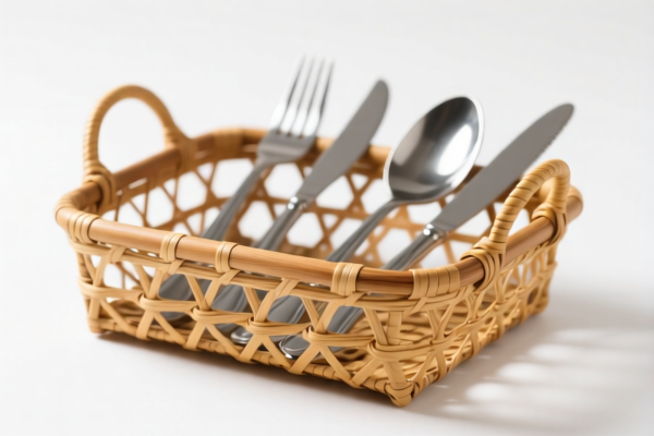 Rattan Cutlery Basket
