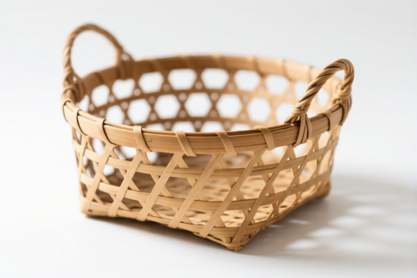 Natural Rattan Woven Basket