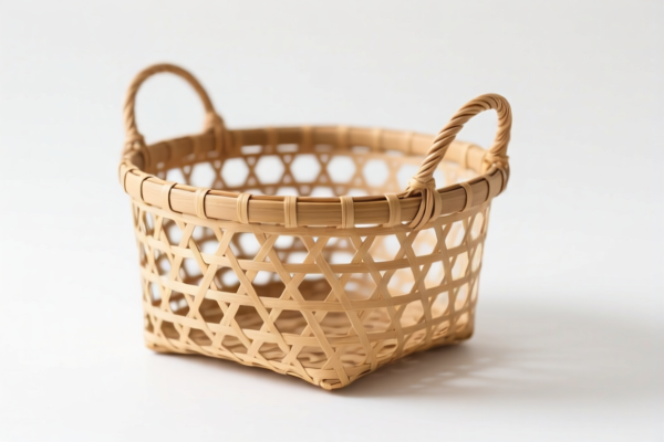 Natural Rattan Woven Basket