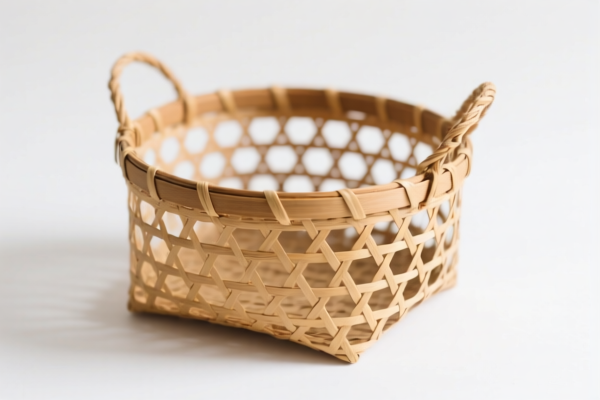 Natural Rattan Woven Basket