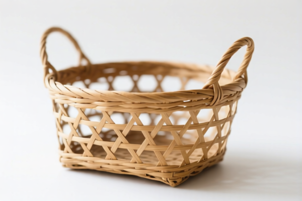 Natural Rattan Woven Basket