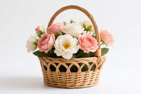 Rattan Flower Basket