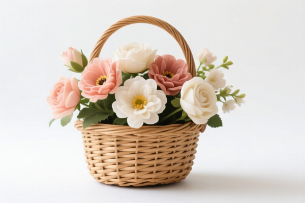 Rattan Flower Basket