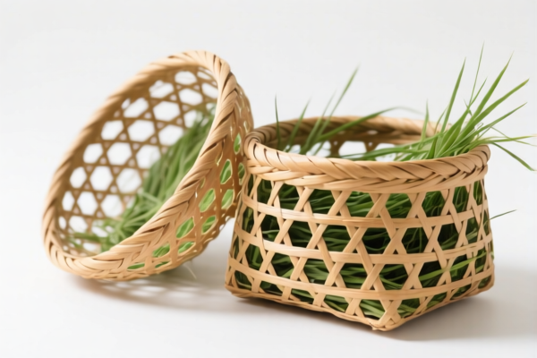 Grass Woven Fishing Baskets