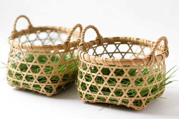 Grass Woven Fishing Baskets