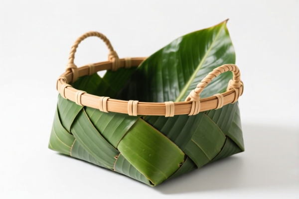 Palm Leaf Storage Basket