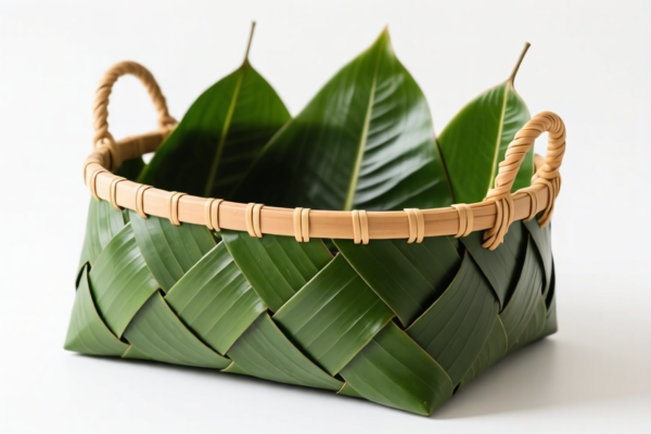 Palm Leaf Storage Basket