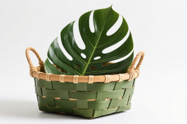 Palm Leaf Decorative Basket