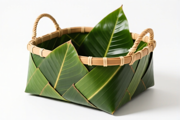 Palm Leaf Storage Basket