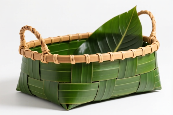 Palm Leaf Storage Basket