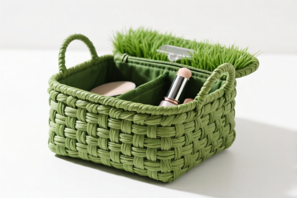 Grass Woven Cosmetic Storage Basket