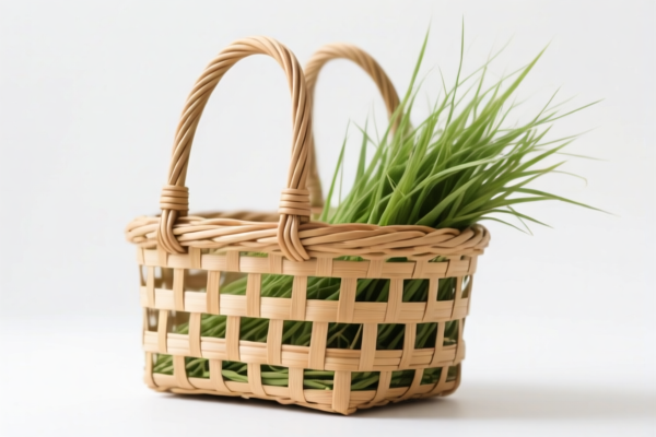 Grass Woven Shopping Basket