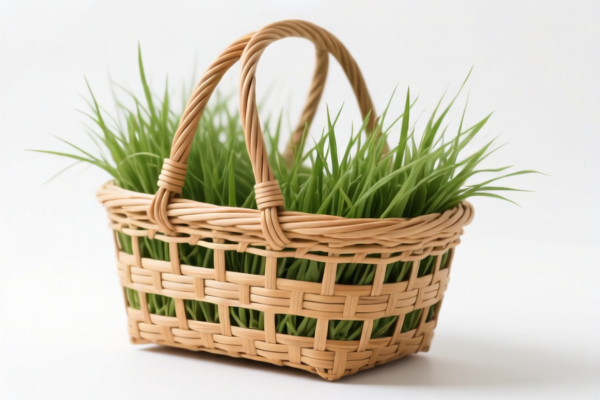 Grass Woven Shopping Basket