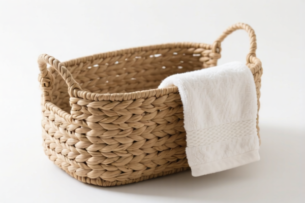 Hemp Woven Towel Storage Basket