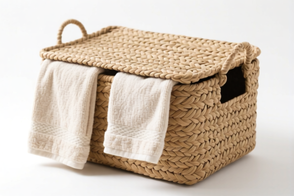 Hemp Woven Towel Storage Basket